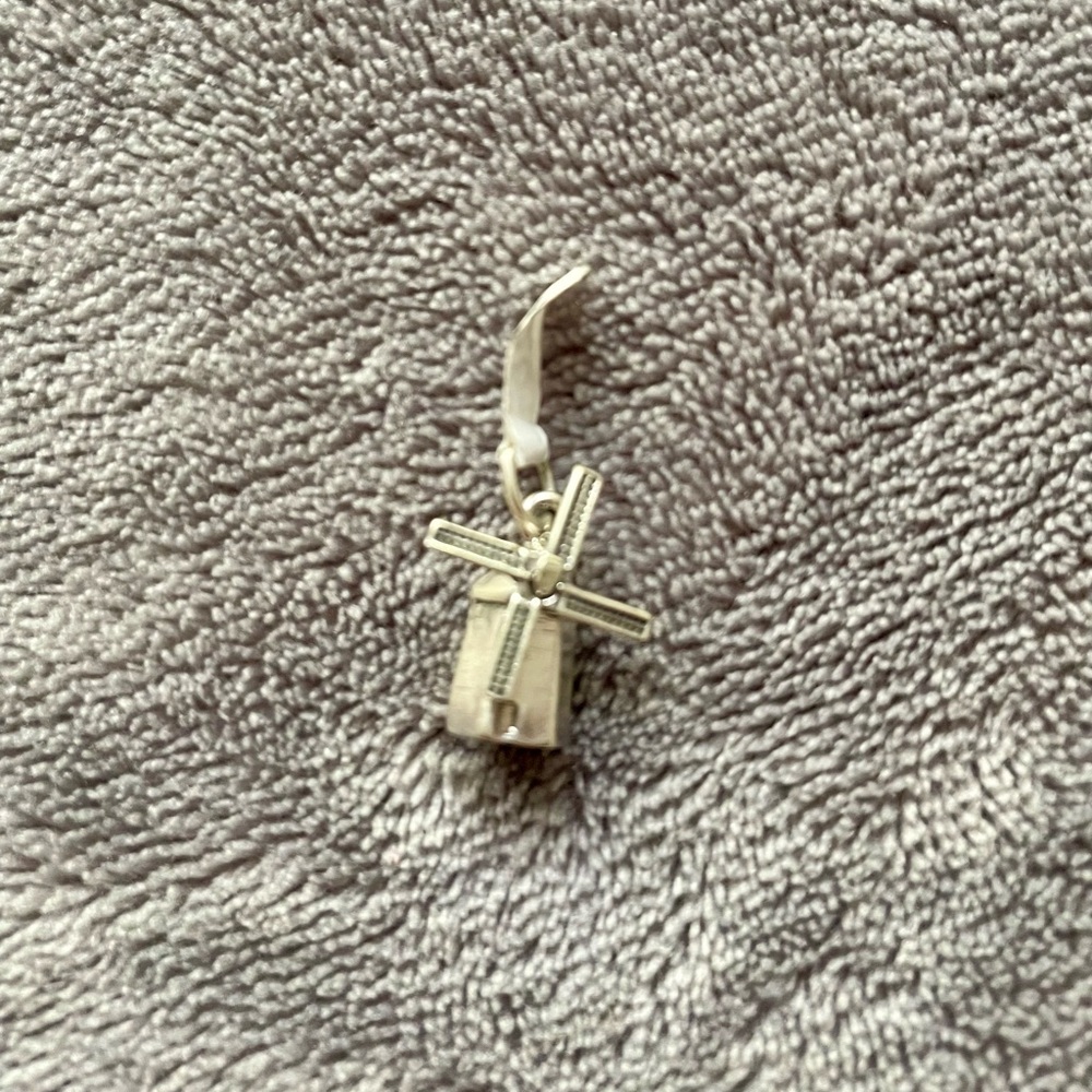 Windmill sterling silver charm